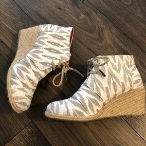 Toms Espadrille Wedge Booties
